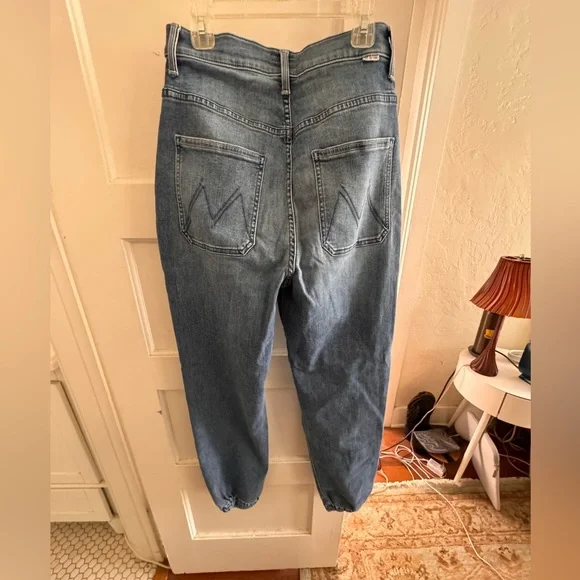 Mother Wrapper Patch Springy Ankle Jeans